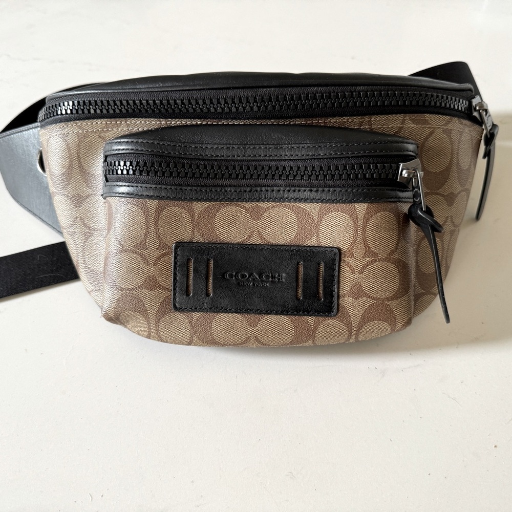 COACH Terrain Belt Bag Fanny Pack In Signature Canvas